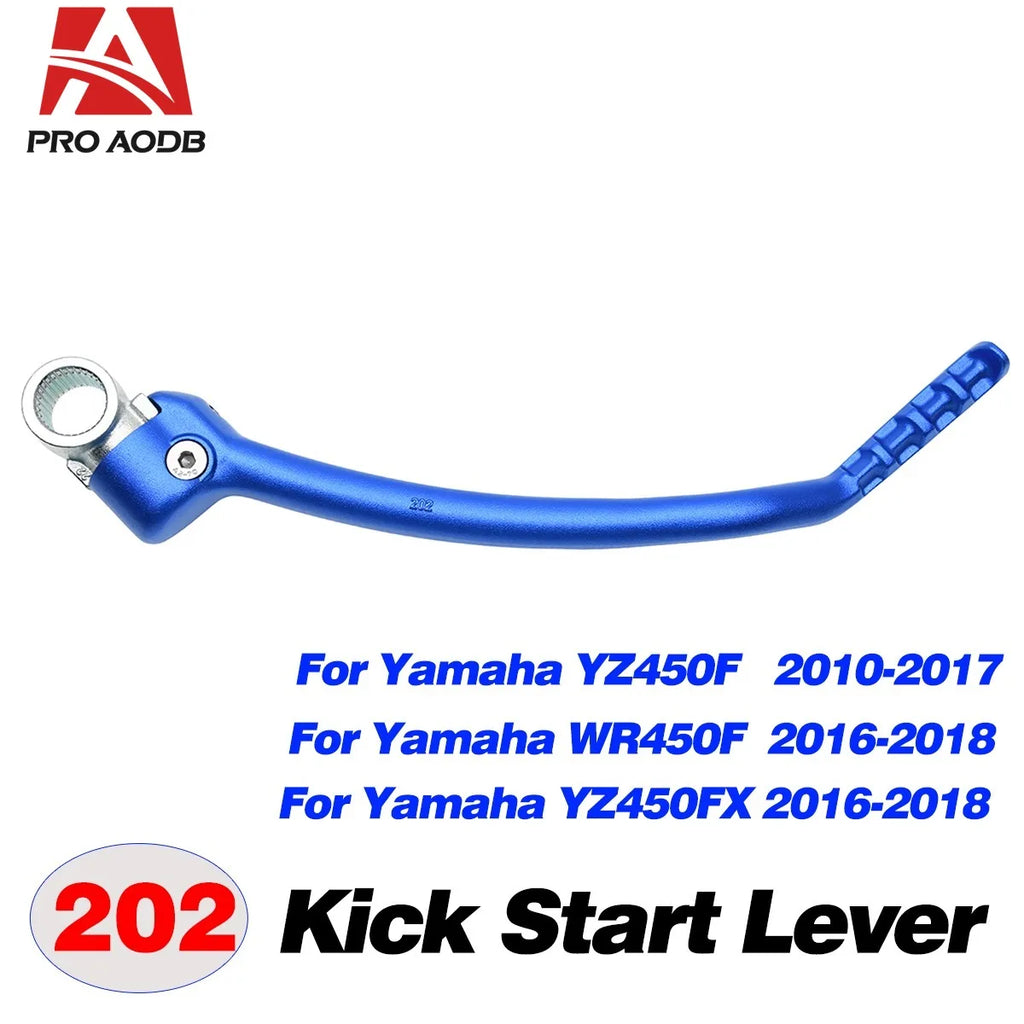 For Yamaha YZ125 YZ250 YZ250X YZ250F YZ450F YZ250FX YZ450FX WR250F WR450F Motorcycle CNC Forged Kick Start Starter Lever Peda