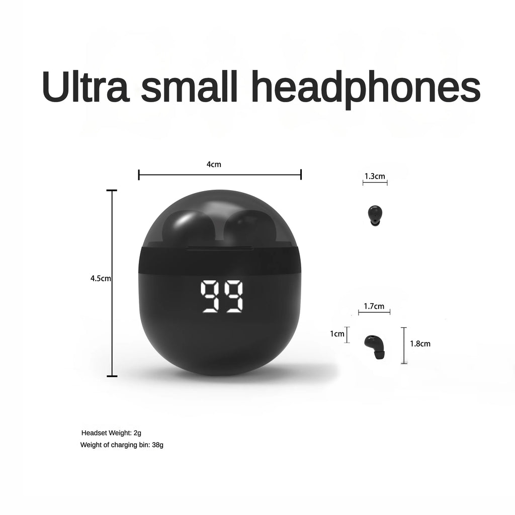 SHUKE Invisible Sleep Wireless Earphone Bluetooth 5.3 Mini Earbuds Noise Cancelling Headset Touch Control Headphones With Mic