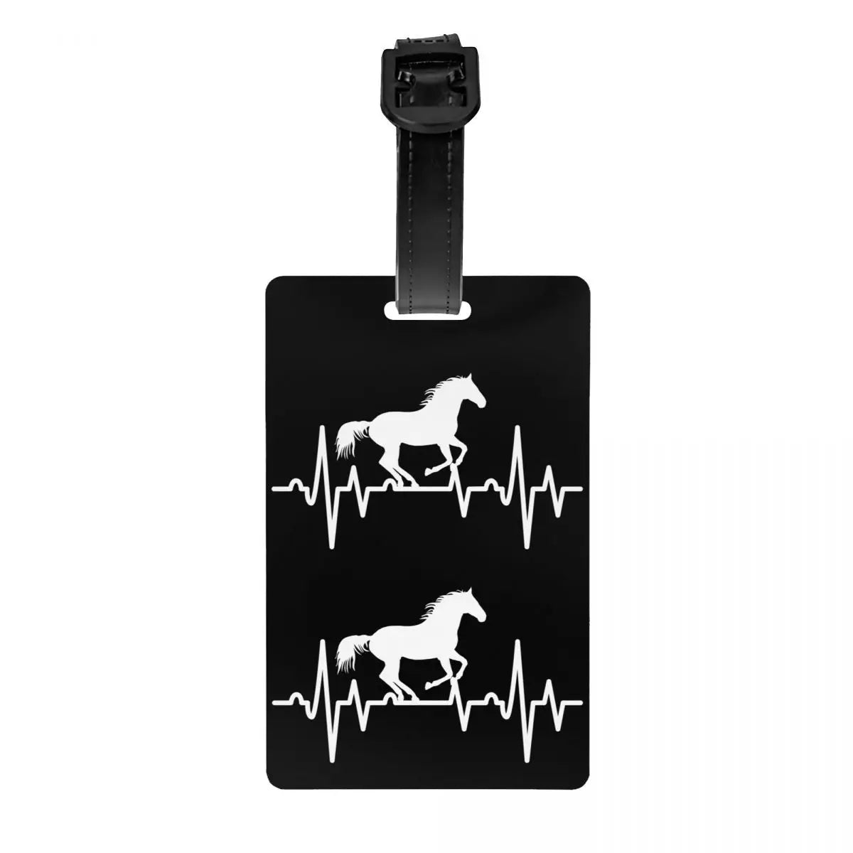 Custom Rock Guitar Heartbeat Luggage Tag With Name Card Music Singer Privacy Cover ID Label for Travel Bag Suitcase
