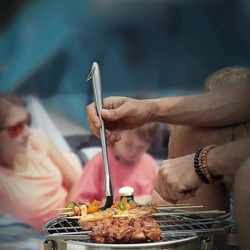 Silicone BBQ Brush BPA Free Basting Pastry Brush with Stainless Steel Handle Barbecue Turkey Oil Brush for Grilling