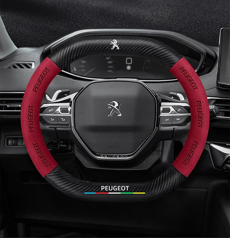 Car Steering Wheel Cover For Peugeot 106 107 108 206 207 208 301 307 308 406 407 408 508 607 2008 3008 4008 5008 GT RCZ Rifter