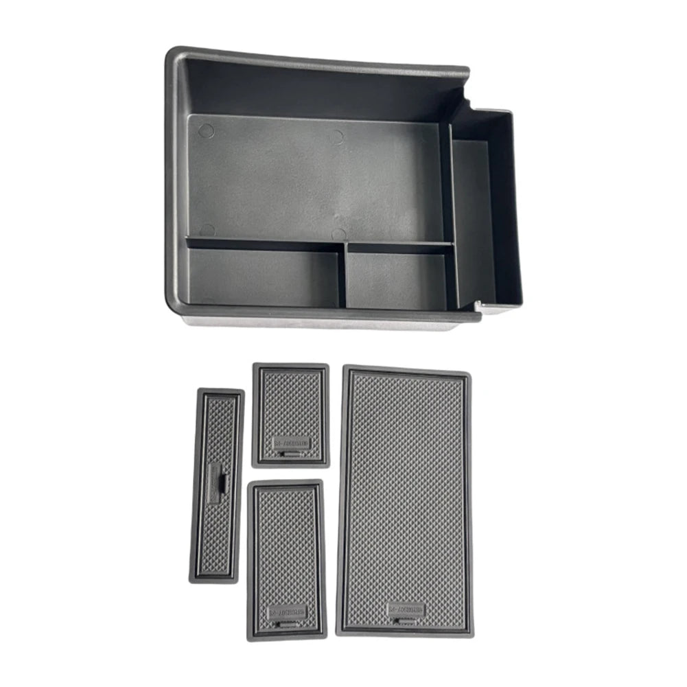 For BYD Sealion 7 2024-2026 Armrest Storage Box Cup Holder Central Control Storage Box Black Car Interior Storage Accessories