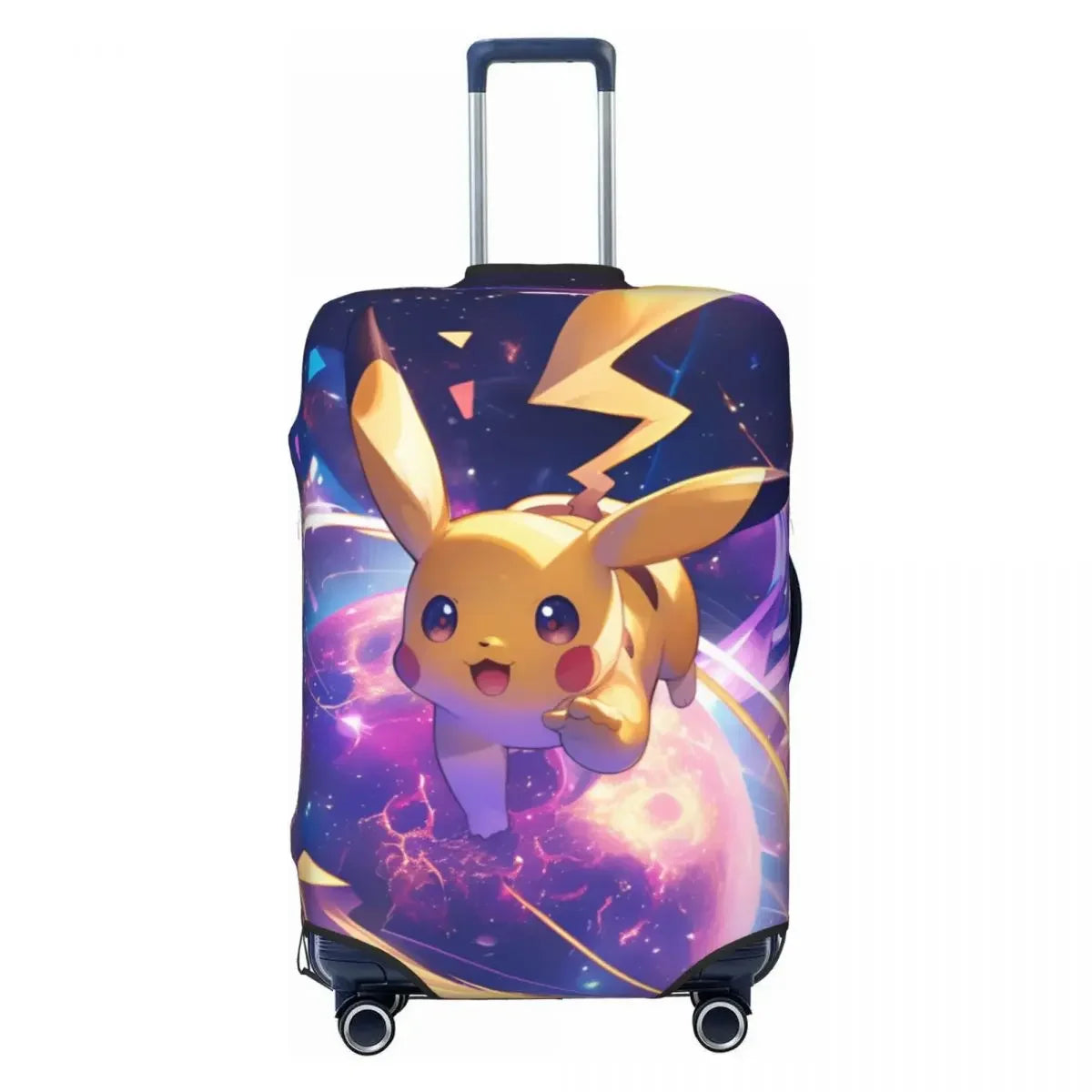 Premium Durable Luggage Cover P-Pikachizer Print Elastic 18-32 Inch Suitcases Dust Resistant Anti-Scratch Washable For Travel