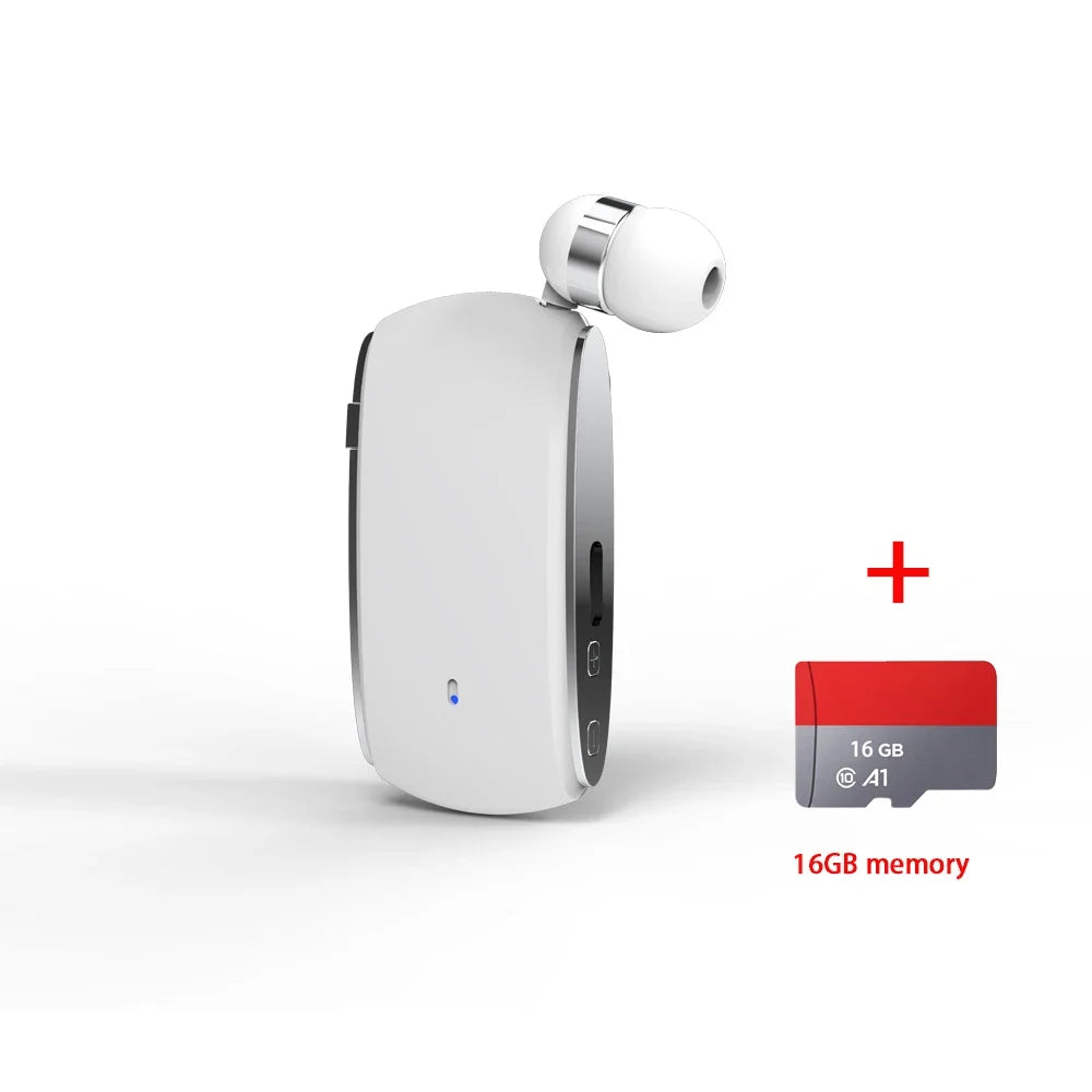 BT5.3 Mini Wireless Earphone In-Ear Headset Earbuds With Removable Wire Clip Hands Free Headphones With Wire Ears In Lotus