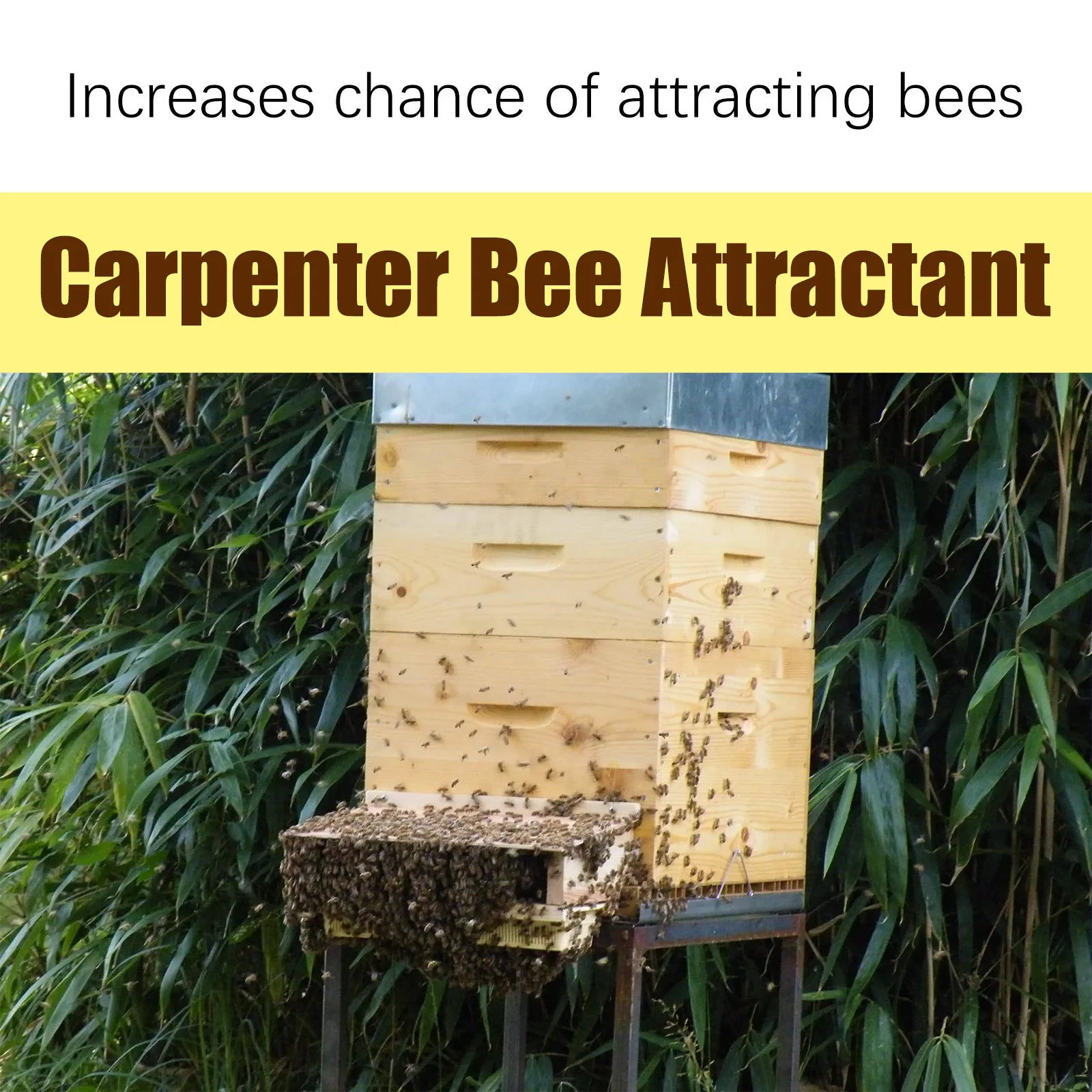 Outdoor Beekeeping Bee Attractant Bait - Easy Catching Bee Queen Pheromone Lure Swarm Commander for Honey Hive Attraction