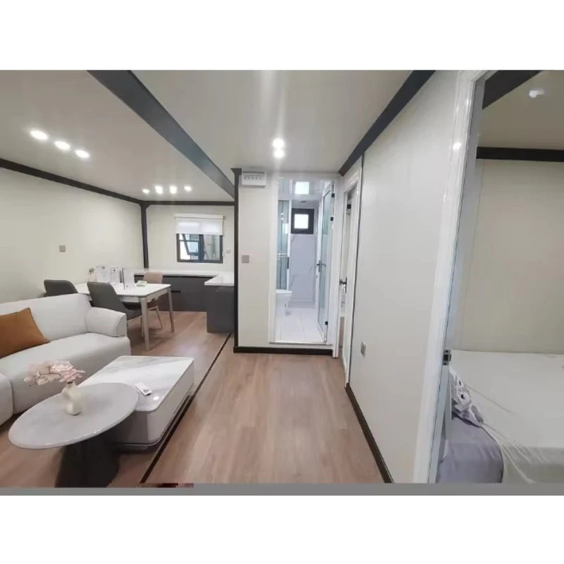 Customizable 20-foot Multi-functional Modular Container House Prefabricated Container Office 4-room Folding House