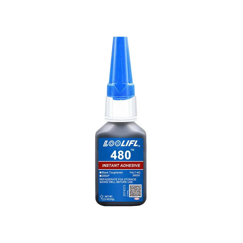 480 20g Cyanoacrylate Adhesive High Temp Resistant Impact Resistant Bond Plastic Metal Rubber For Auto Body Bumper Repair