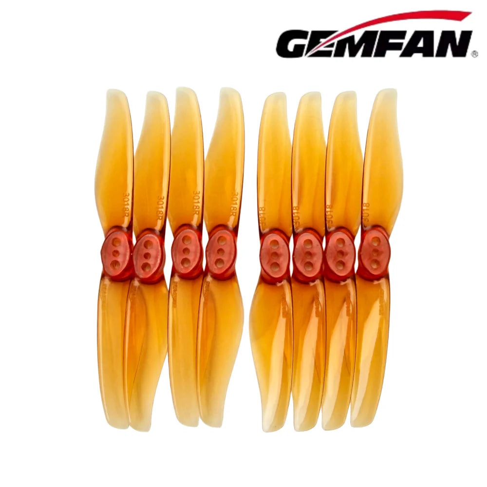 4Pairs Gemfan Hurricane 3018 1.5mm 3x1.8 3 Inch 2-Blade RC Propeller Drone Quadcopter FPV Racing DIY Accessories Spare Parts