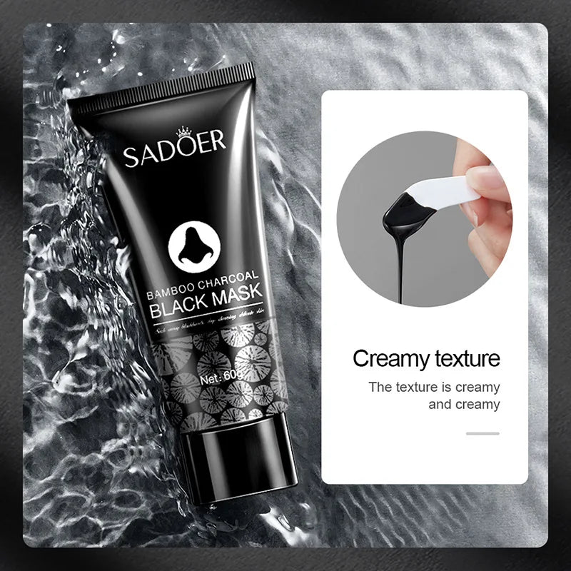 60g Blackhead Peel Mask Bamboo Charcoal Oil Control Deep Cleanig Purifying Shrink Pores Nose Mask T-zone Care Nasal Stickers