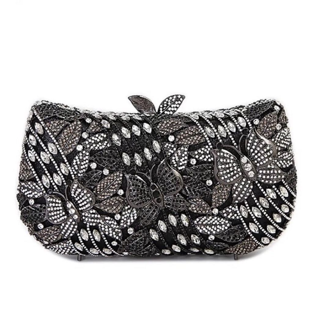 Hollow Out Women Evening Bag Gold Crystal Banquet Handbag Luxury Diamond Clutch Purse Wedding Bride Bags Elegant Dinner Bag