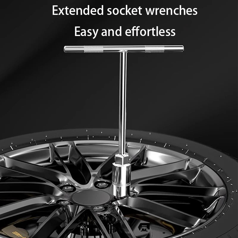 6-19 mm T-Style Socket Wrench Hexagon Nut Key Extended Hex Screwdrivers Automotive Tires Machinery Workshop Repair Hand Tools