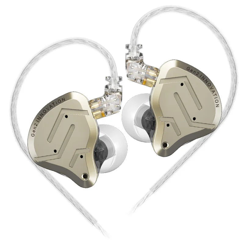 KZ ZSN Pro 2 Hybrid Drive 1BA+1DD In Ear Metal Earphones HIFI Bass Headset Monitor Earbuds Sport Noise Cancelling
