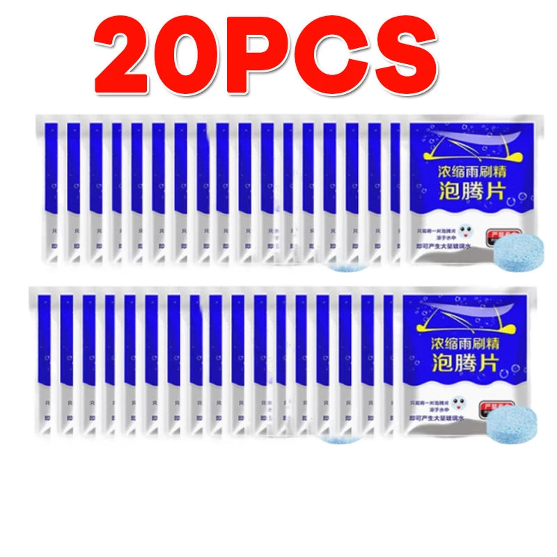 50/30/20/10/5PCS PCS Car Effervescent Tablets Windshield Cleaner Windscreen Wiper Washing Window Cleaning Tabet Solid Washer