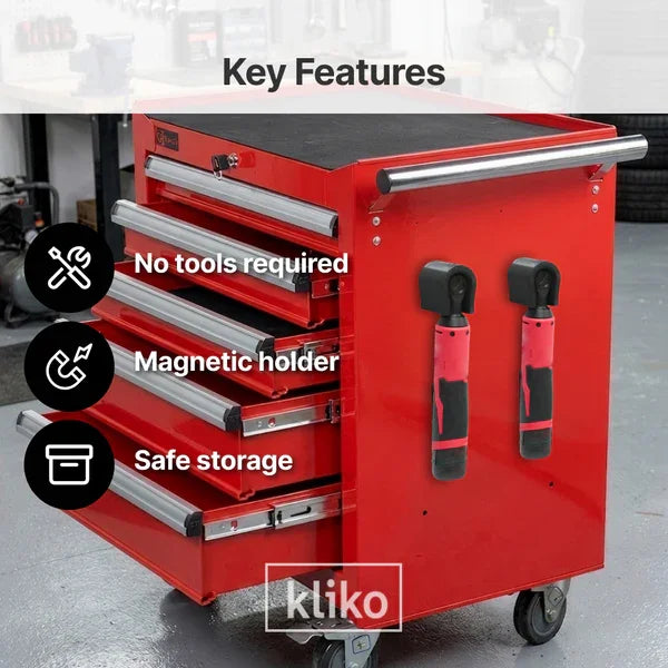 Magnetic Tool Storage Rack M12 IR 2456-20 2457-20 Cordless Wrench, Workshop Wall-Mounted Storage Rack Compatible with Milwaukee