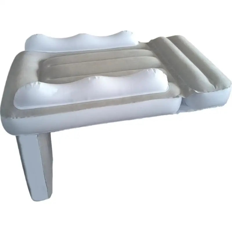 Portable Toddler Inflatable Airplane Bed Kids Car Rear Seat Extender Mattress Thickened Flocking Travel Sleep Mat
