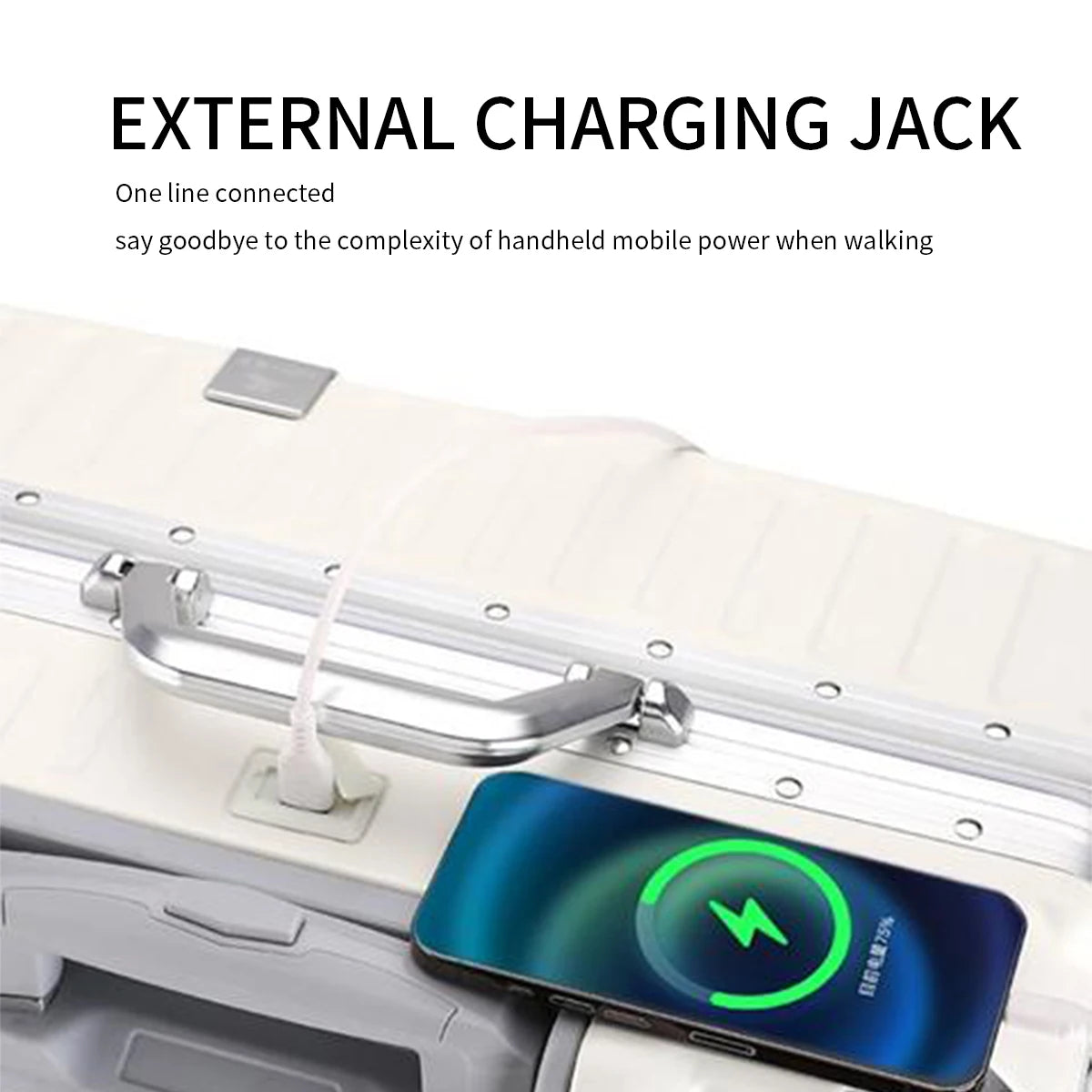 Large-Capacity Suitcase, Trolley Case, Carry-On Luggage, Sturdy and Durable, Suitable for Students, Unisex, Can Be Paired with a Multifunctional Backpack, Work Bag