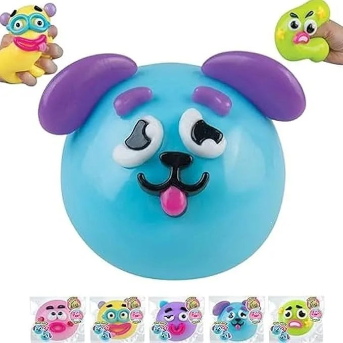 5PCS Smushers Squishy Funny Curiosities Dog Face Swap Squishy Toy Soft Moldable Cute Slow Rise Squeeze Toy Relaxing Sensory Gift