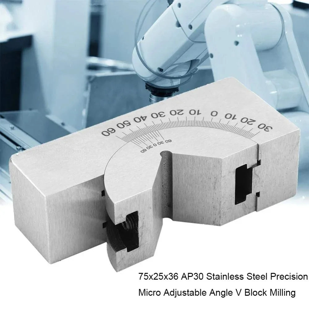 Milling Machine Precision Parts Adjustable Pad 0/30/60 Angle Gauge Debugge V Block Angler Top Tool AP25 AP30 AP46 For Measuring