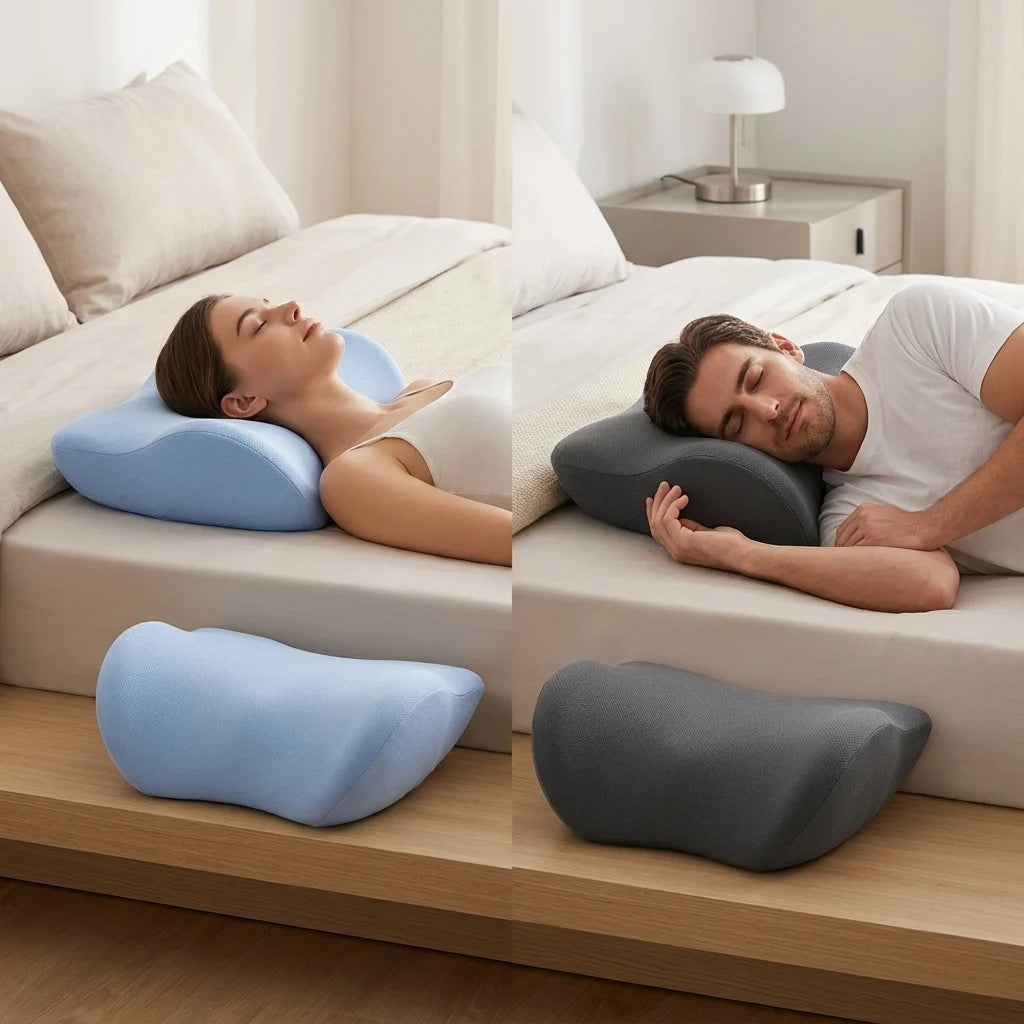 Lumbar Support Cushion Sleep Lumbar Pillow Ergonomic Back SupportSoft Comfortable Memory Cotton Lumbar Pain Relief Relex Body