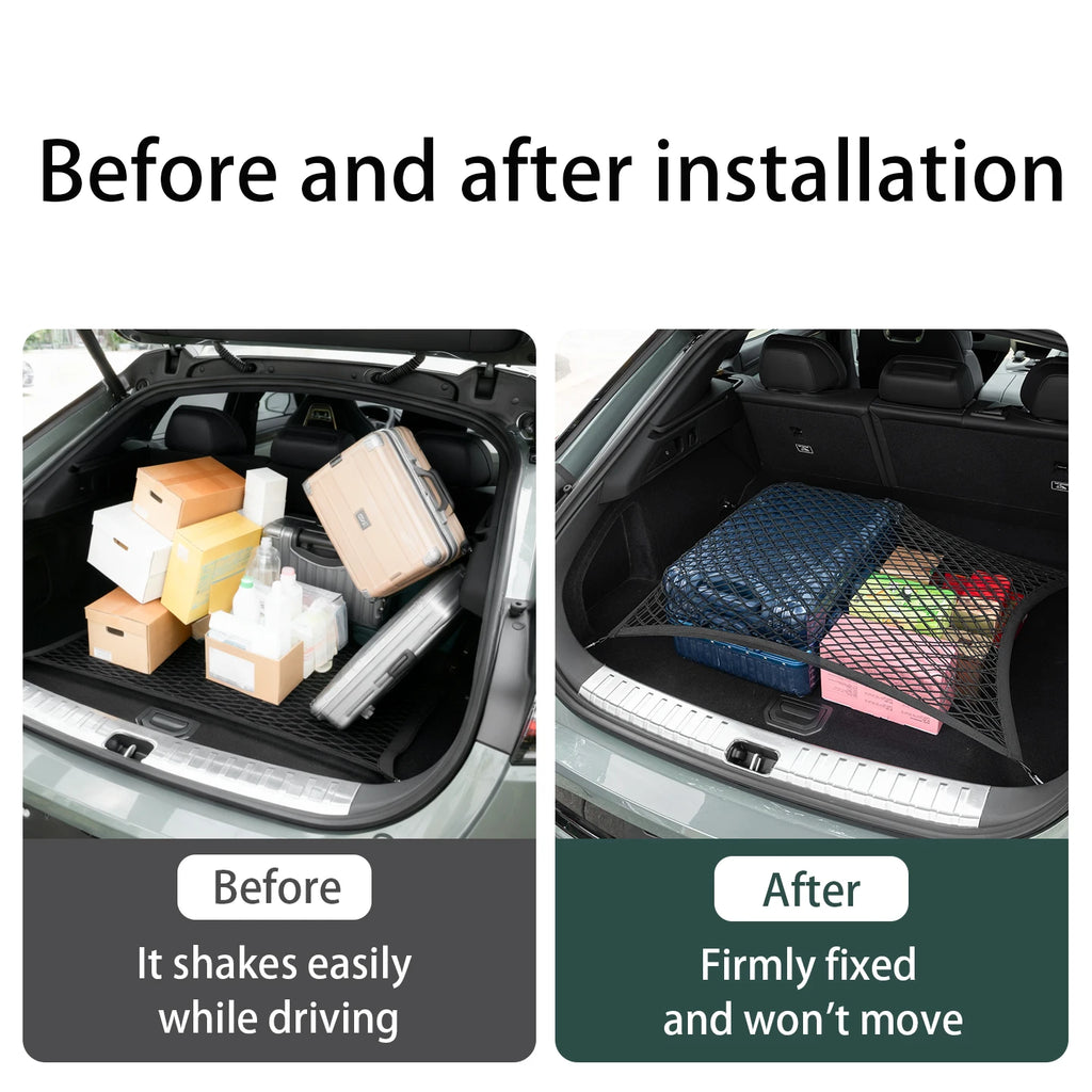 For Volvo XC60 XC70 trunk net double-layer nylon luggage storage net anti-slip fixed Car interior accessories