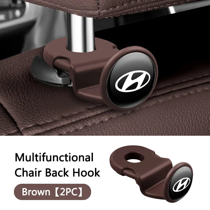 Car Interior Hanging Storage Hook Clips Organizer For Hyundai N ix25 ix35 i10 Solaris Santa Fe Sport IX45 Elantra Accessories