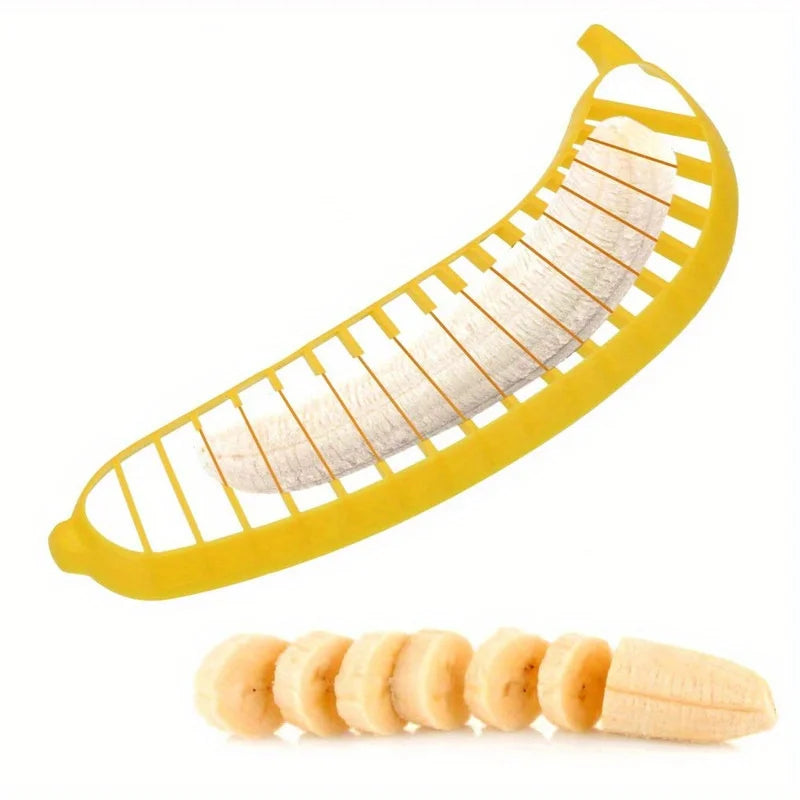 1pc,Fruit Slicer - Reusable Banana,and Egg Slicer - Washable Kitchen Gadget for Dorm Essentials and Kitchen Tools