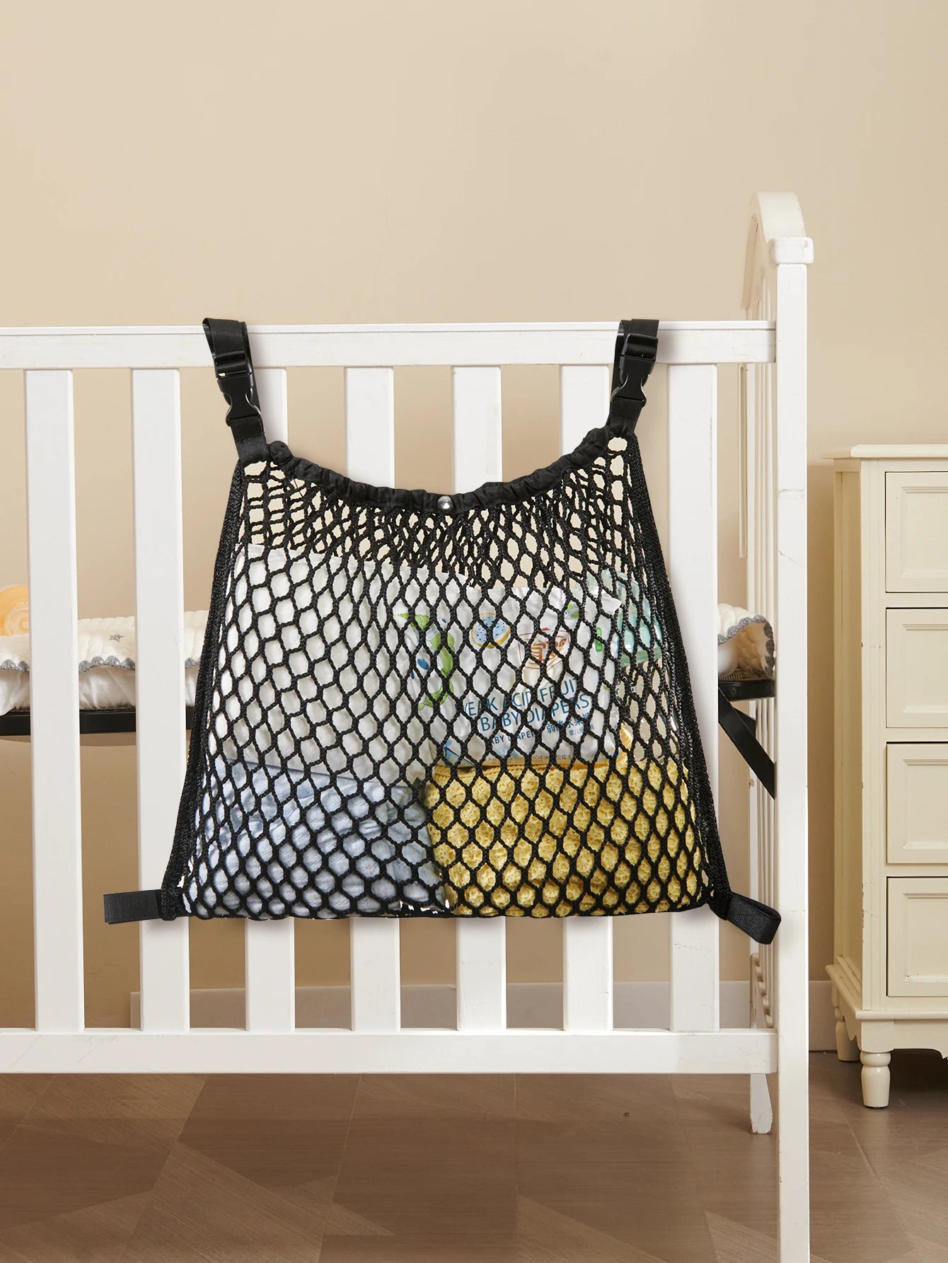 Sunveno Durable & Sturdy Mesh Baby Stroller Hanging Bag, Foldable and Lightweight for Easy Storage