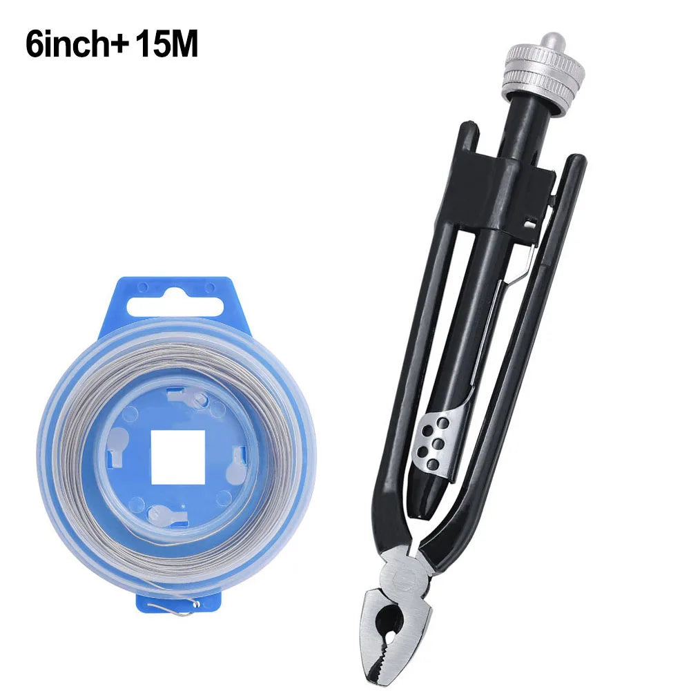 6 Inch Aviation Fuse Pliers One-Way Wire Twister Safety Locking Pliers With 7.5/15m Fuse Safety Wire Twisting Plier