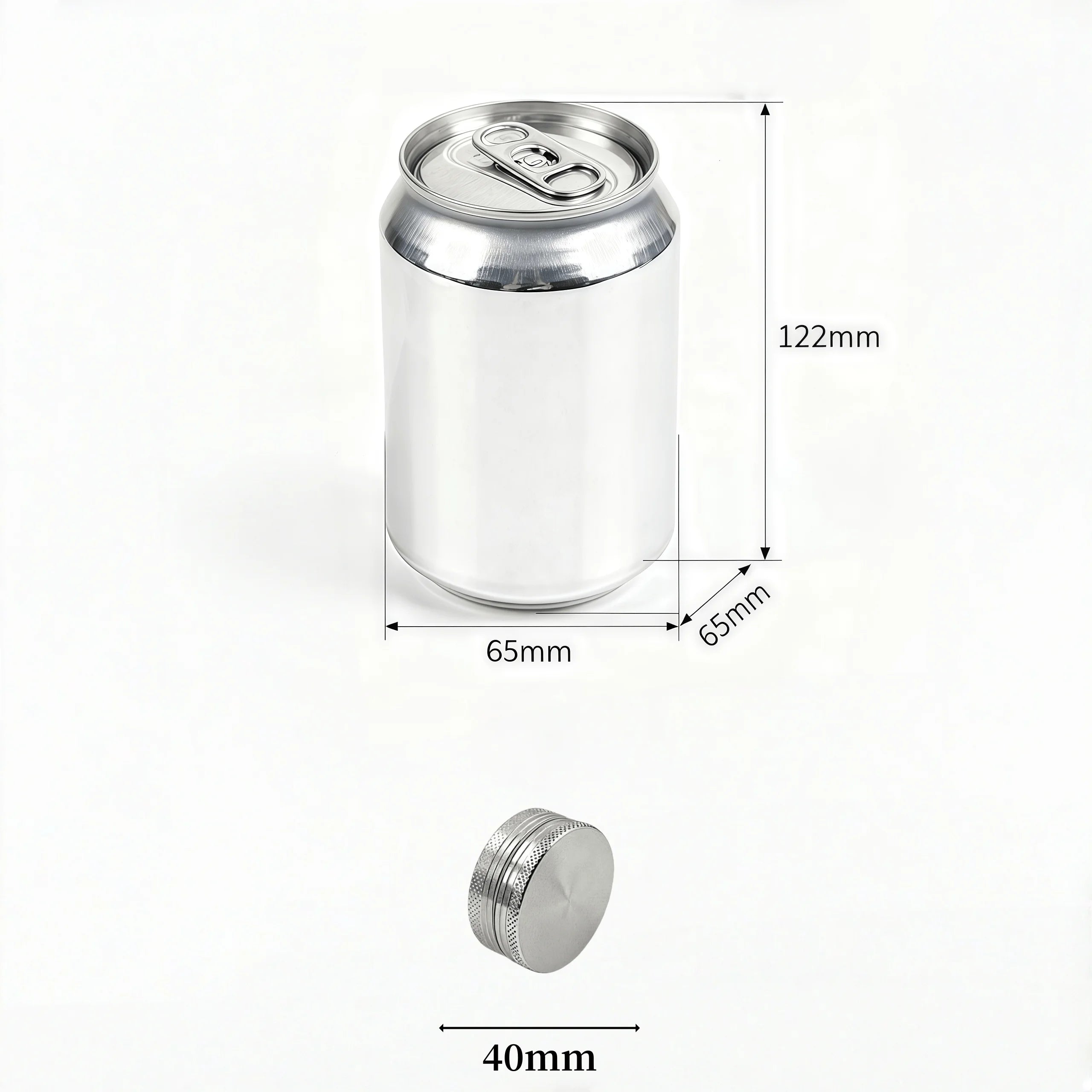 11-Color 40mm Manual Grinder - Dual-Layer Fast Grinding with Diamond Teeth, Portable Design，The best Smoking accessories