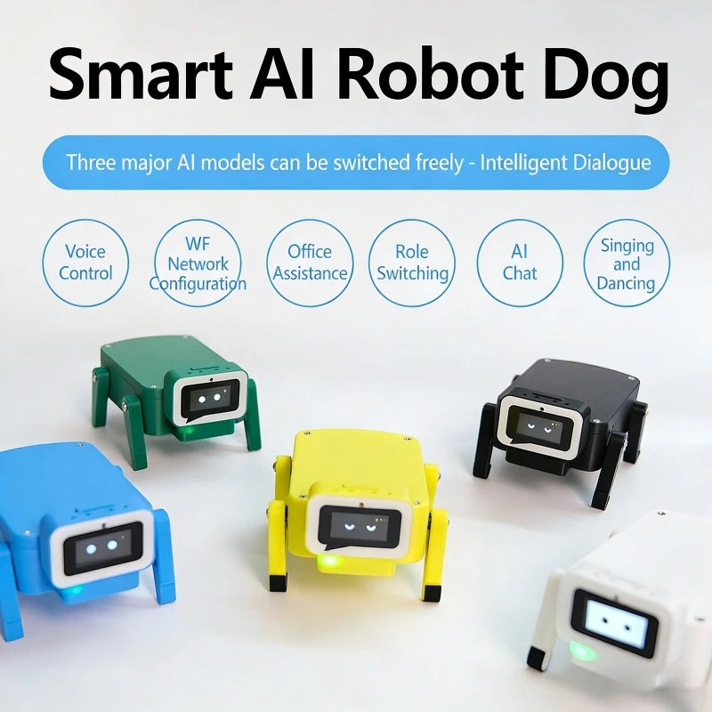 AI Voice Chat Robot ESP32-Hi Mechanical Dog Development Board Supports for Deepseek Xiaozhi Smart Robot Dog 0.96in Color Screen