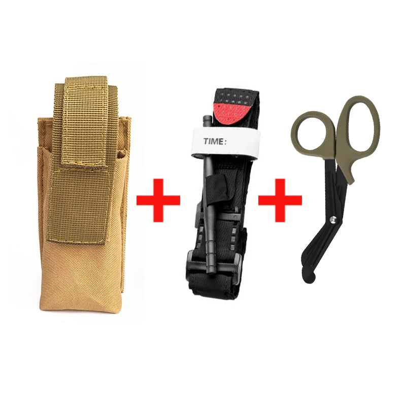 CAT First Aid Kit Medical Tourniquet Scissors Set Pack Survival Gear  Rescue Molle Outdoor Camping Hiking