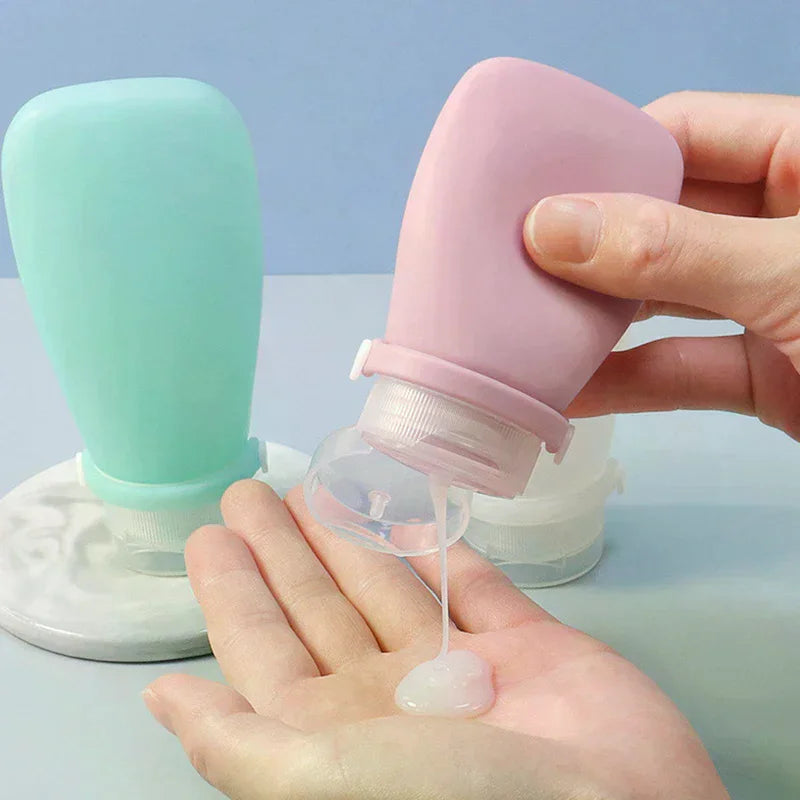 Silicone Travel Bottles Leak Proof Squeezable Refillable Containers Cosmetic Tube for Lotion Soap Liquids Bottling 30/60/90ml