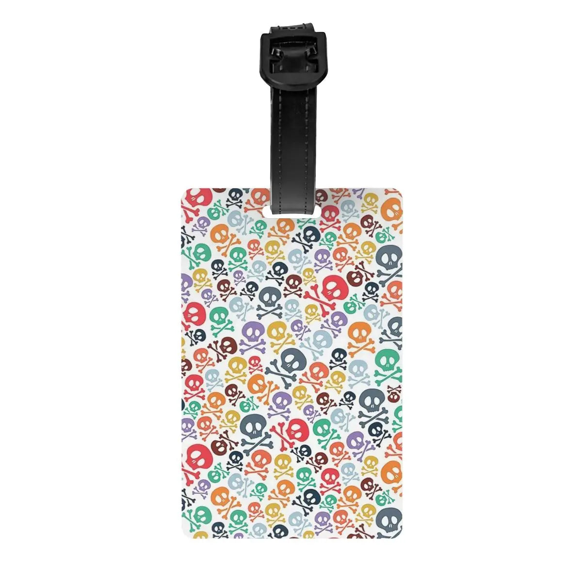 Custom Evil Hands Skull Luggage Tag Privacy Protection Halloween Gothic Skeleton Baggage Tags Travel Bag Labels Suitcase