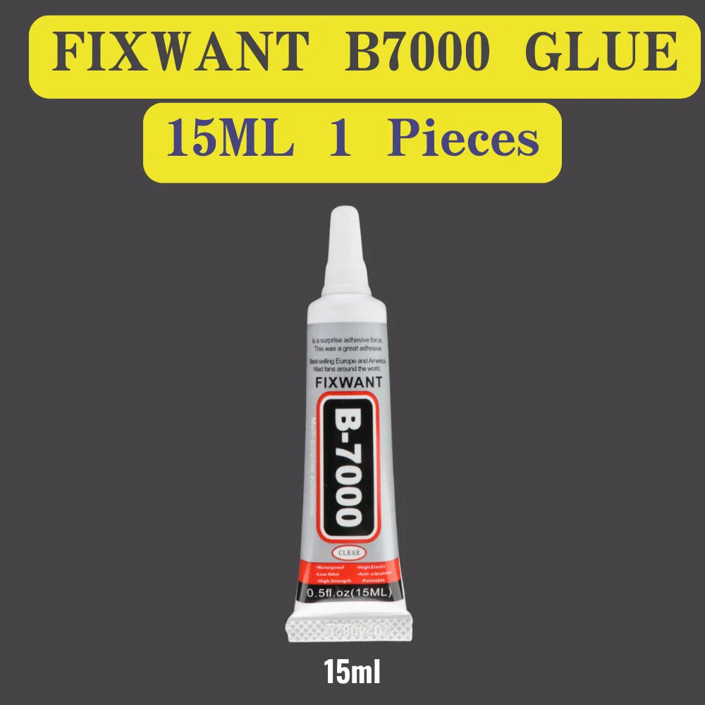 B-7000 Universal Glass Plastic DIY Adhesive With Precision Applicator B7000 PLUS Upgraded Transparent Phone Screen Repair Glue