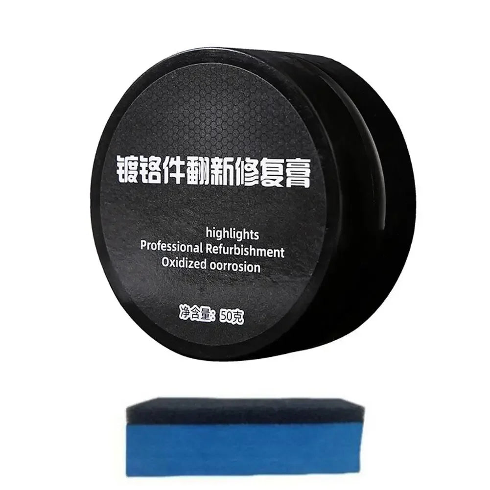 Polish paste for chrome plated car repair, door handles, window frames, logo scratches, restore brightness metal surfaces, M3T6