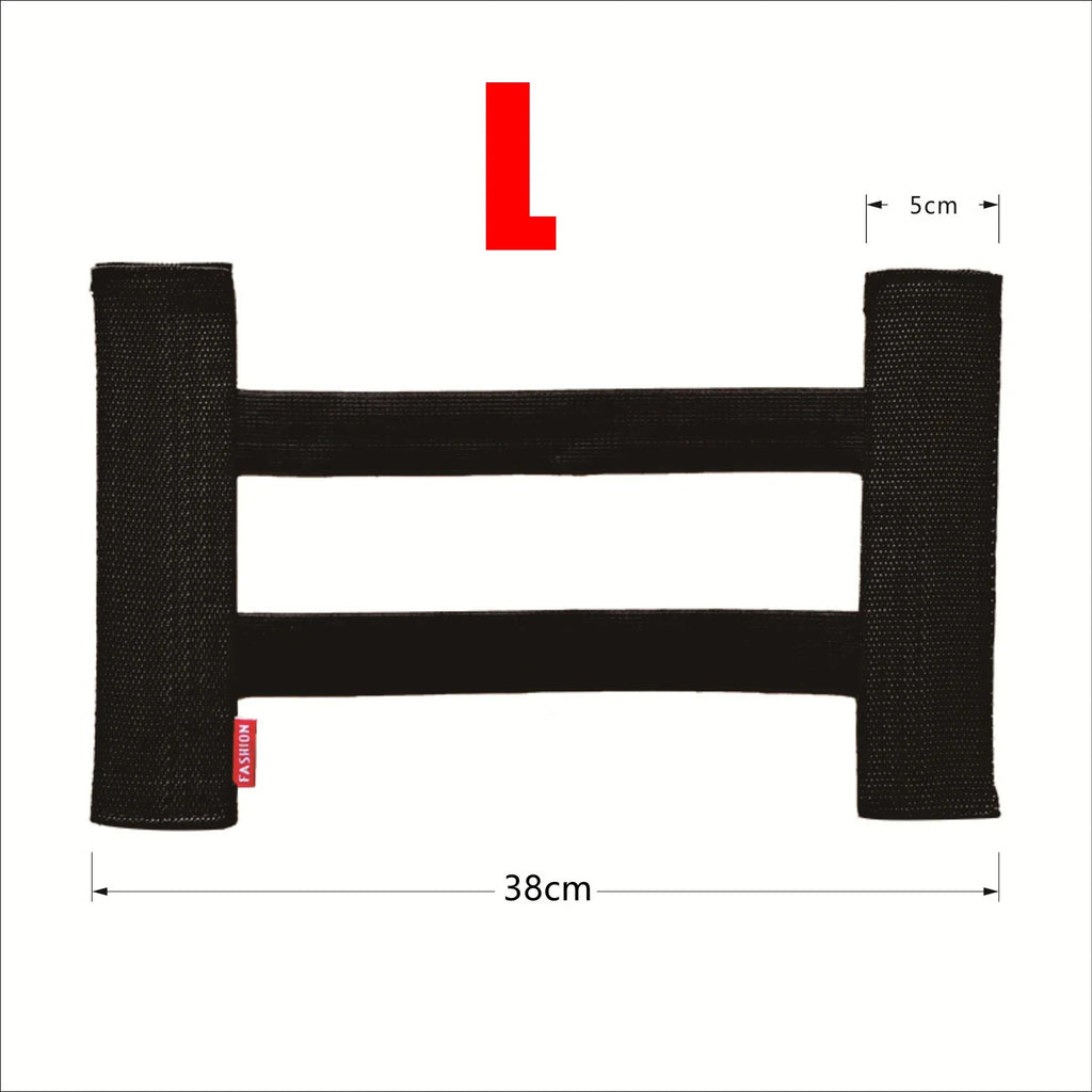 Car Elastic Mesh Fixed Straps Trunk Interior Auto Organizer Seat Back Fixing Net Bag Extinguisher Car Goods Storage Fixing Strap