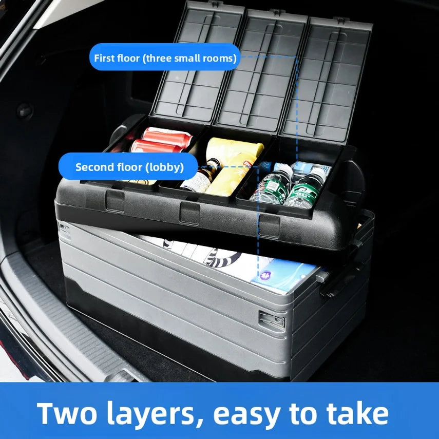Cross-border Car Trunk Storage Box, Foldable Storage Box, Outdoor Camping Box, Household Storage And Organizing Box