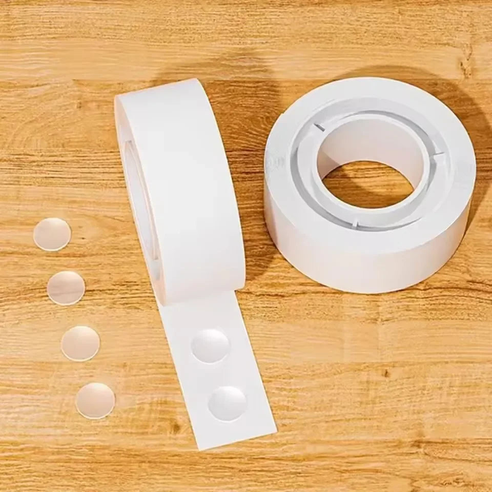 1 Roll Dot Double Sided Adhesive Poster Clear Glue Point Tape Round No Traces Strong Adhesive Sticker Waterproof For Craft DIY