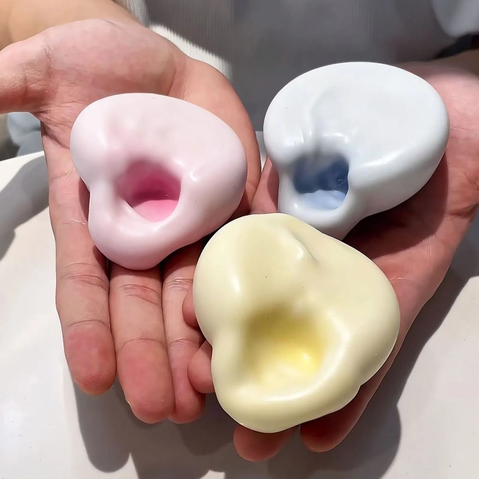 Squishy Super Soft Feel Table Toys Ultra-Thin Ice Skin Stress Relieving Toy Stress Reliever Sticky Handmade Ball Mini Gifts
