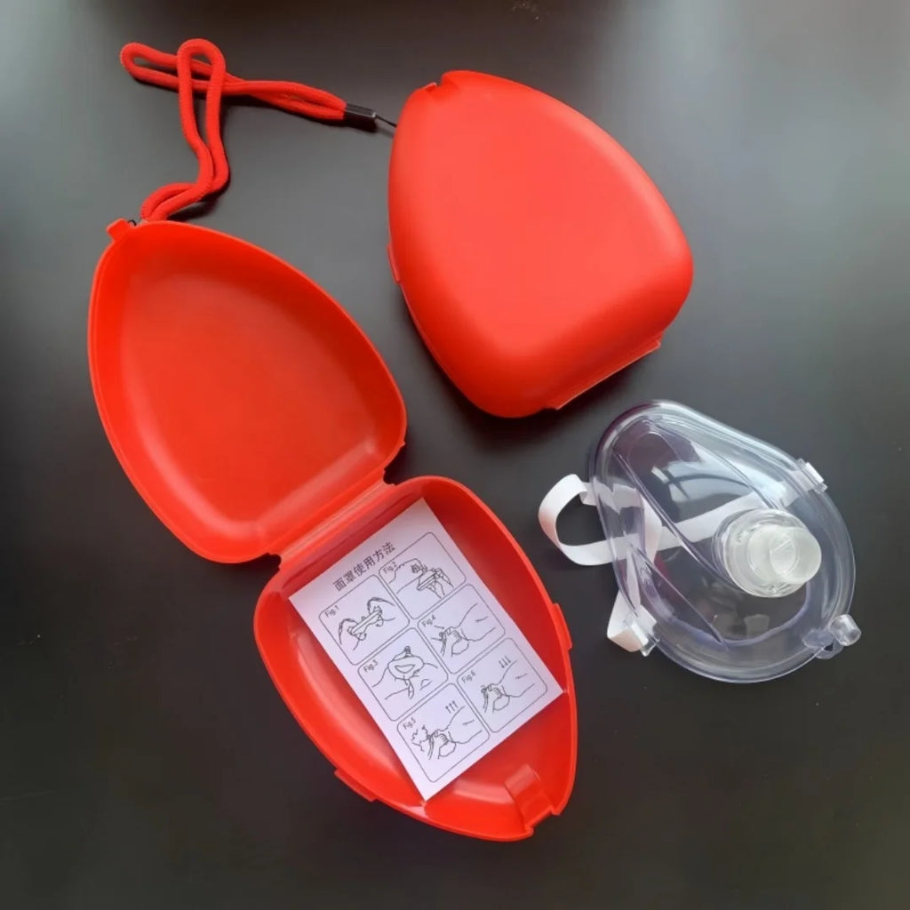 CPR Mask Adult Child Pocket Resuscitator Emergency First Aid Rescue Training Medical Oxygen Breathing Survival Equipment