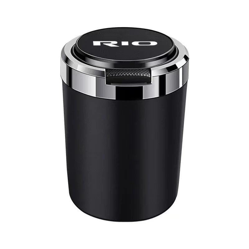 Car Ashtray Cigarette Ash Holds Cup LED Light Automotive Ashtray For Kia Rio Ceed K2 K5 K9 K3 K6 Auto accessories organizer