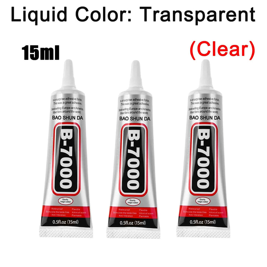 B7000 Glue Multi Purpose Adhesive Strong Clear Glue For Phone Screen Repair Jewelry Making DIY Crafts Metal Glass Plastic Wood .