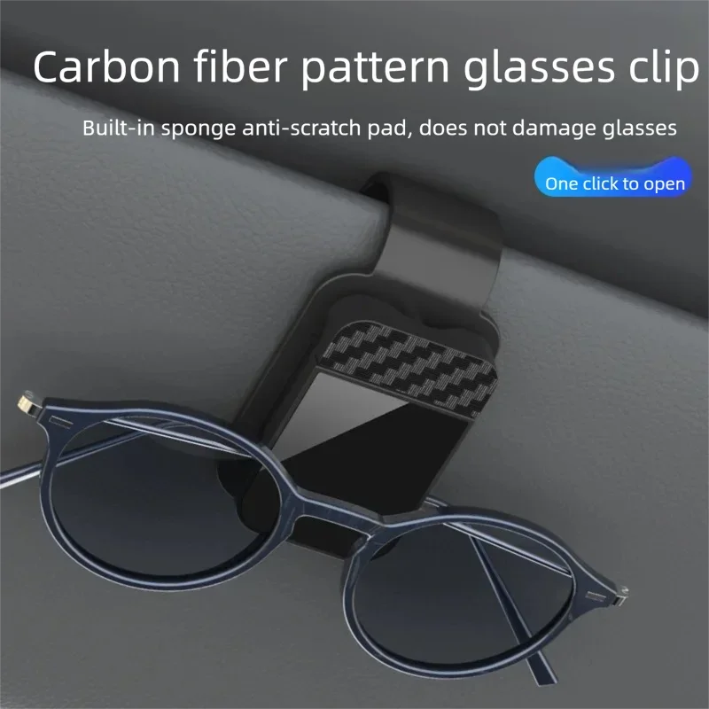 Car Sun Visor Sunglasses Clip Holder Stable Eyeglasses Hanger Card Ticket Organizer Interior Storage Clip Car Accessories CYYJJ2