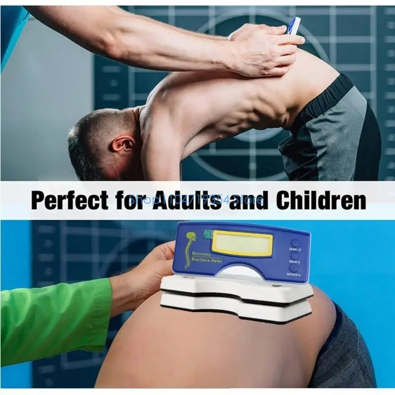 0XLD 0-30 Degree Electronic Scoliometer Detector with Storage Bag & Screwdriver Digital Scoliosis Meter Spine Measuring Tool