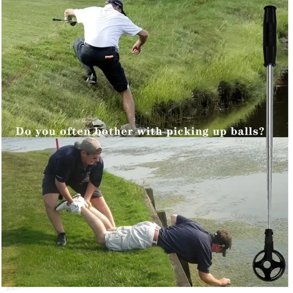 Golf Ball Retriever Telescopic for Water, 6.7ft Stainless Ball Retriever Tool Golf Grabber Picker Accessories Gift for Golfer