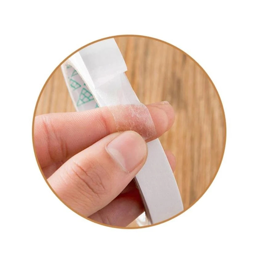 Double Sided Tape Super Strong Double Faced Powerful Hand Tearing Adhesive Tape For Mounting Fixing Pad Sticky Paper 10M 1Roll