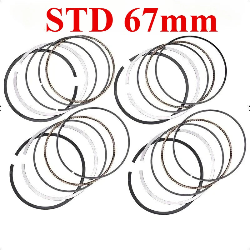 67mm Motor Piston Ring for Honda CB750 NIGHTHAWK 750 CB 750 SEVEN FIFTY 750 27HP 34HP 50HP DRIVING SCHOOL CB750 RED