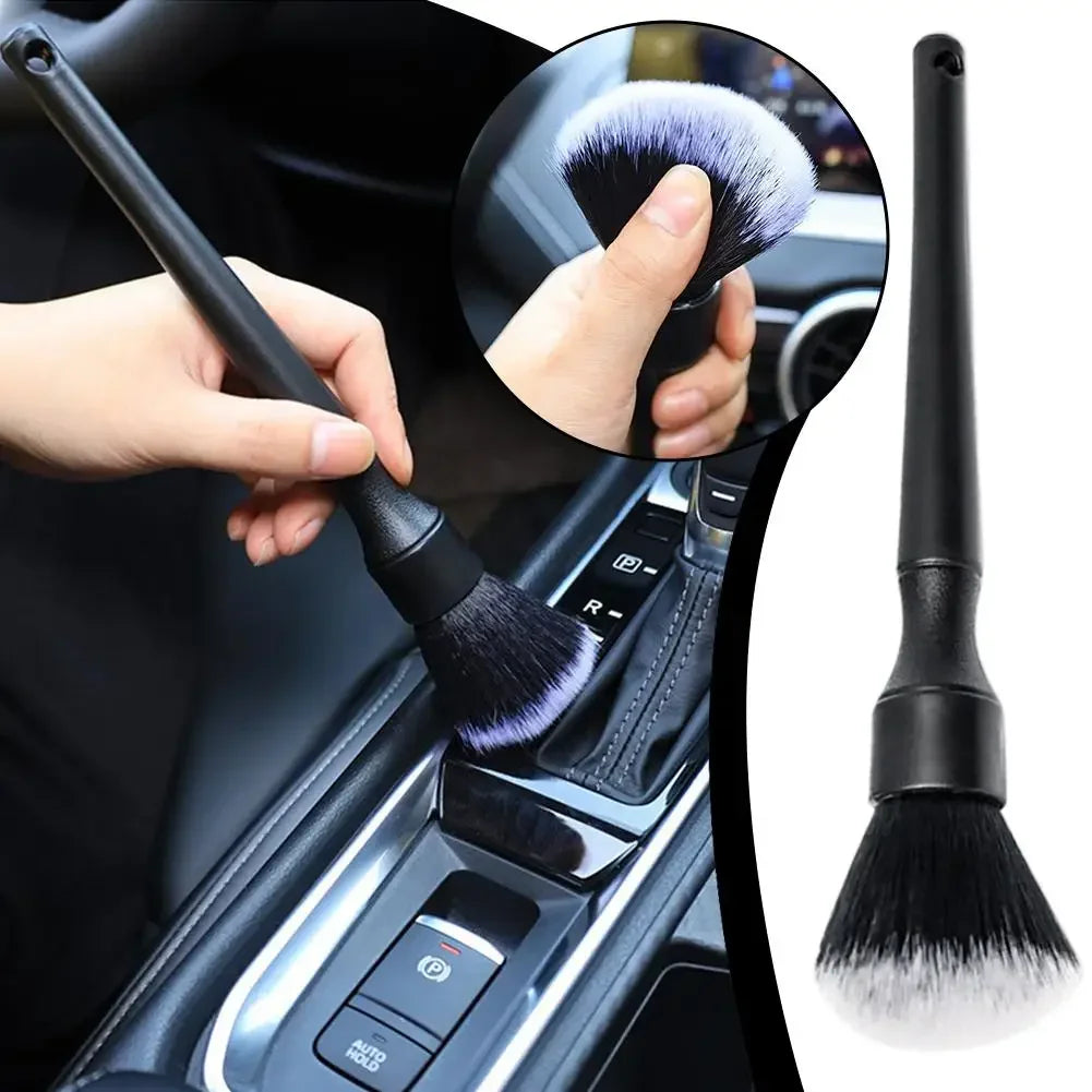 Scratch Free Car Detailing Brush Soft Bristle Ergonomic Handle Auto Interior Clean Tool For Dashboard Air Vent Seat