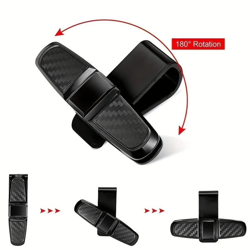 4 pieces of car sunshade sunglasses clips, portable eyewear holders, universal car sunshade ticket holders