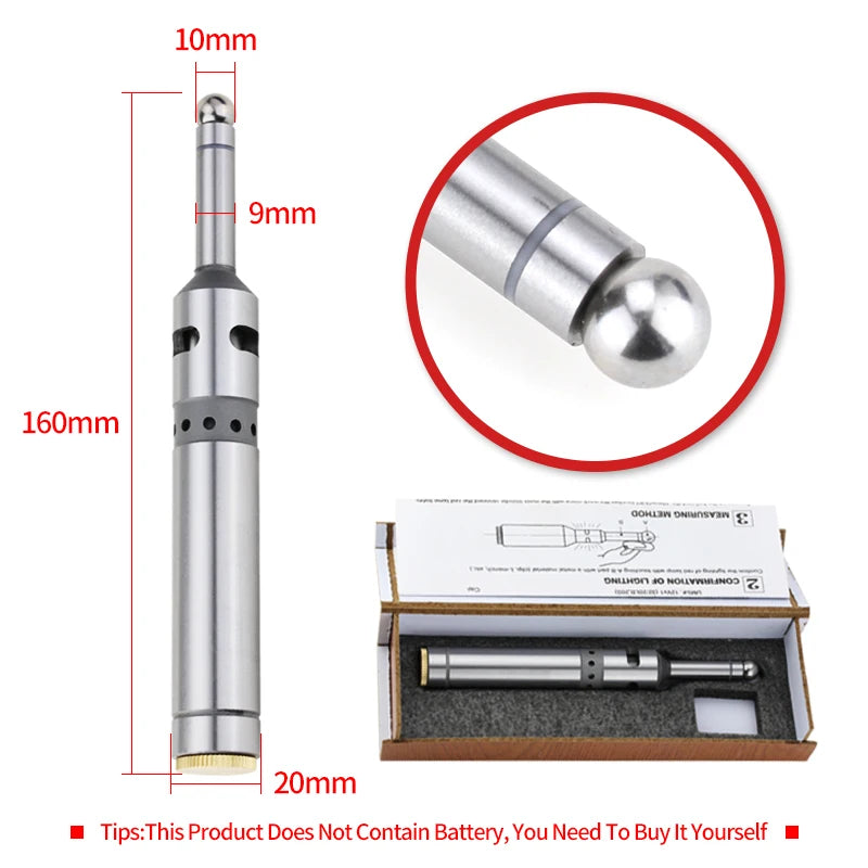 Optical Edge Finder LED Electronic Buzzer Lathe Edge Finding Equipment Touch Point Sensor Measuring Instrument Milling Tools